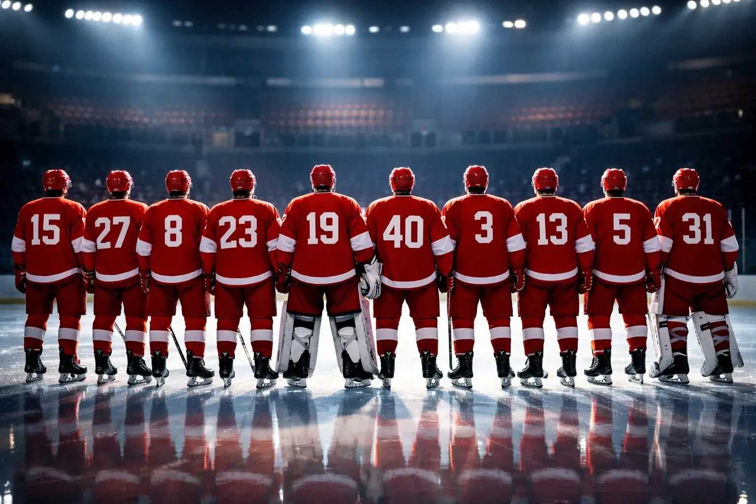 Danske VM-spillere og landsholdstruppen til ishockey VM 2025